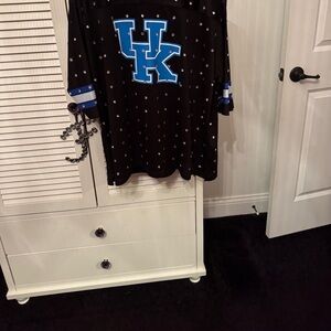 Women's Black and Blue Jersey Top